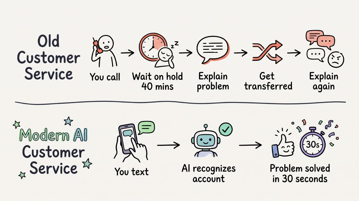 Old Vs Modern Customer Service