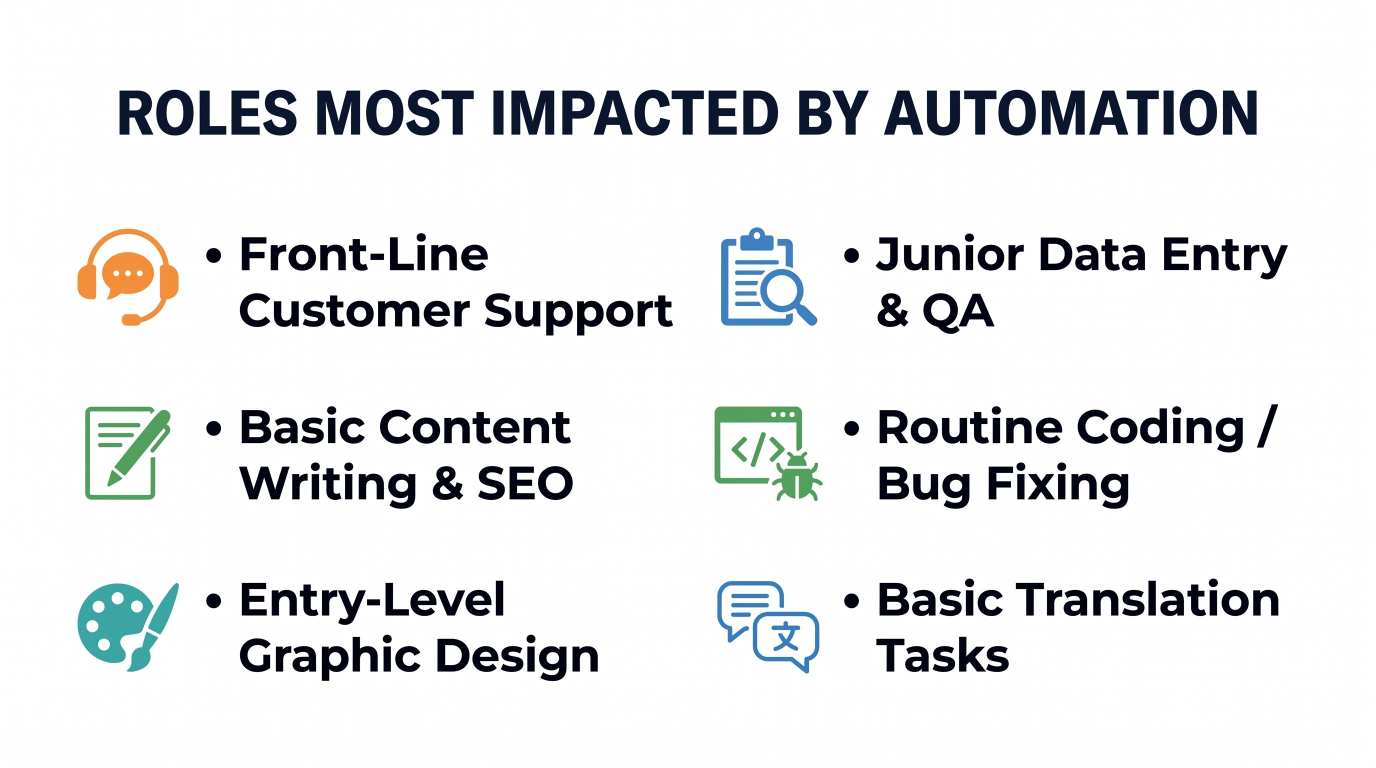 ROLES MOST IMPACTED BY AUTOMATION